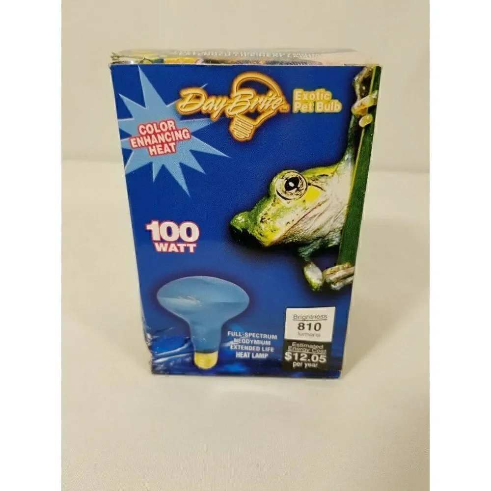 COPY 5 Day Brite 100W R25 Frost Neodymium Reptile Pet Full Spectrum Light Bulb,…